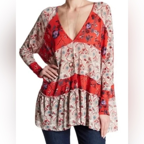 Free People - Isabelle Floral Tunic - Picture 1 of 7